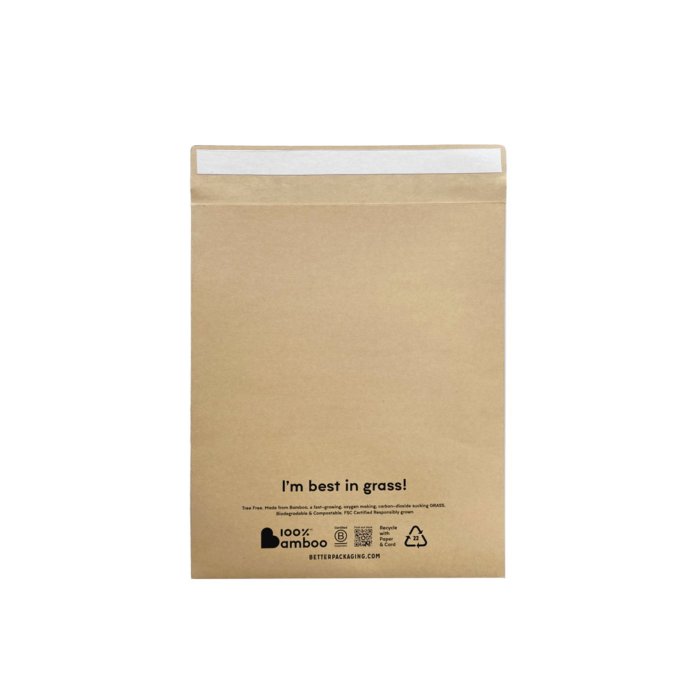 Better Packaging brown bamboo envelope