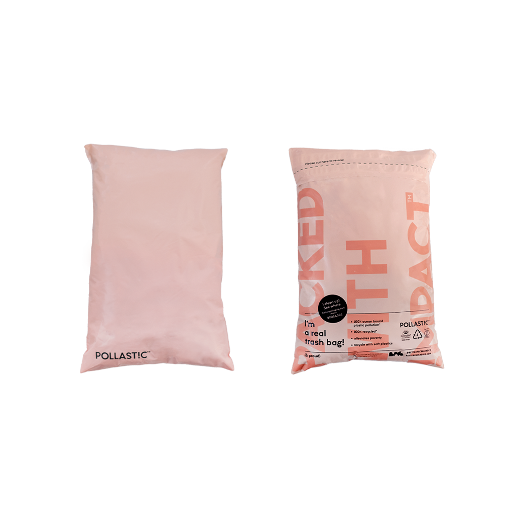 Better Packaging POLLAST!C Blush Pink Packed With Impact Mailer